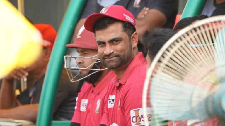 Tamim Iqbal rushed to hospital after experiencing chest pain during Dhaka Premier League game