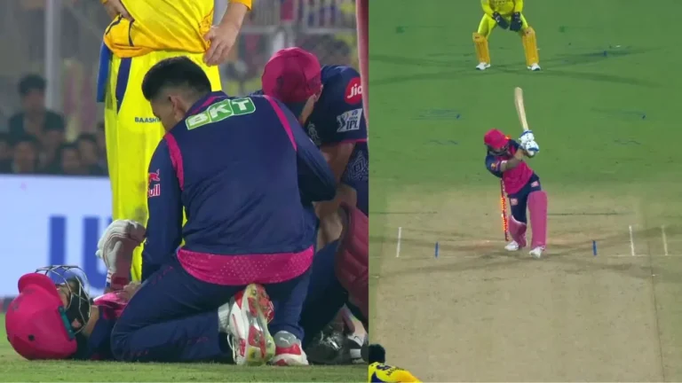 Matheesha Pathirana injures Riyan Parag with deadly delivery, then destroys his stumps with yorker