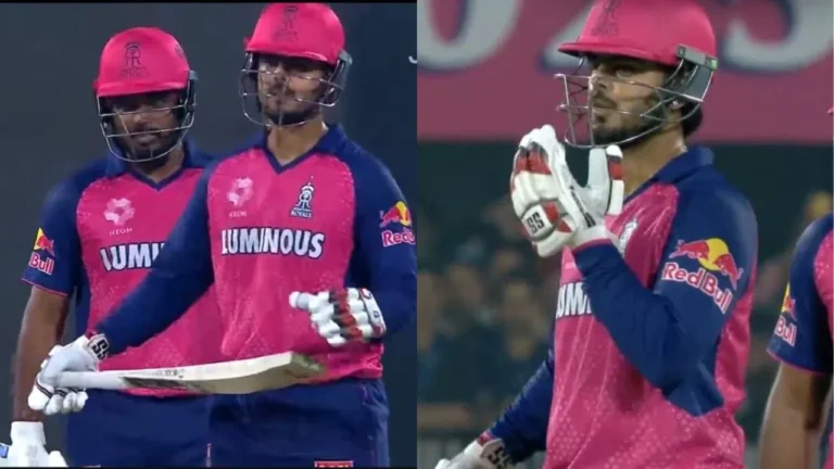Nitish Rana does cradle celebration after slamming sensational fifty vs CSK in IPL 2025