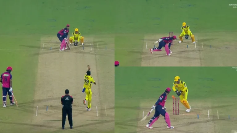 R Ashwin’s brilliant trap and MS Dhoni’s lightning-fast stumping send Nitish Rana packing