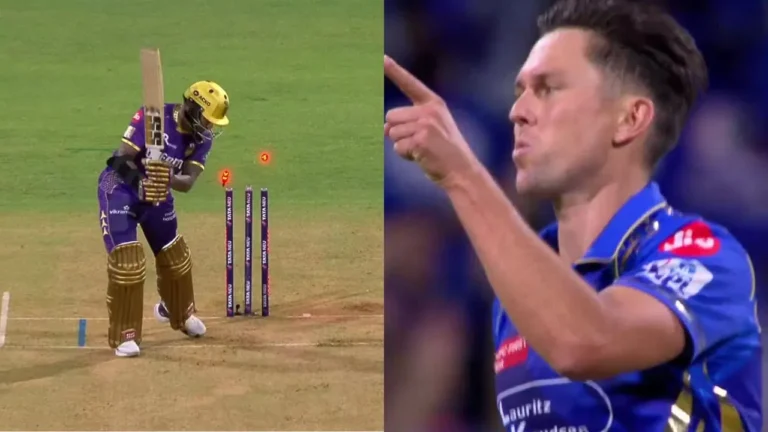 Trent Boult demolishes ‘bunny’ Sunil Narine’s stumps in MI vs KKR clash