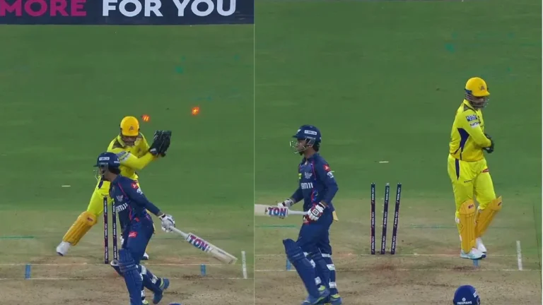 MS Dhoni creates history with 200th IPL dismissal as keeper as Ayush Badoni falls after 2 lifelines