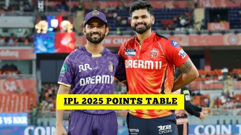 IPL Points Table, Orange Cap, Purple Cap After PBKS vs KKR Match 31