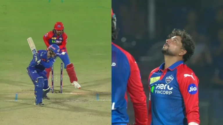 Kuldeep Yadav completely outfoxes Ryan Rickelton with a googly in DC vs MI clash