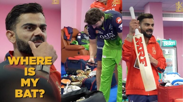Watch- Virat Kohli catches Tim David stealing his bat; what happened next was..