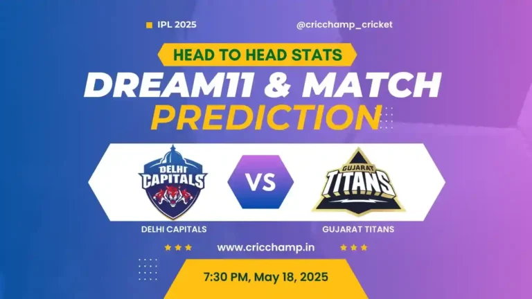 GT vs DC Dream11 Prediction, Toss, Pitch Report, Head to head