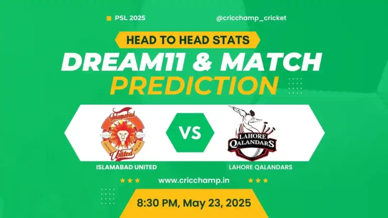 ISL vs LAH Dream11 Prediction | Match 31st