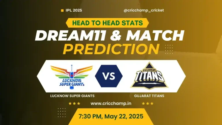 LSG vs GT Dream11 Prediction, Head to head, Toss and Pitch